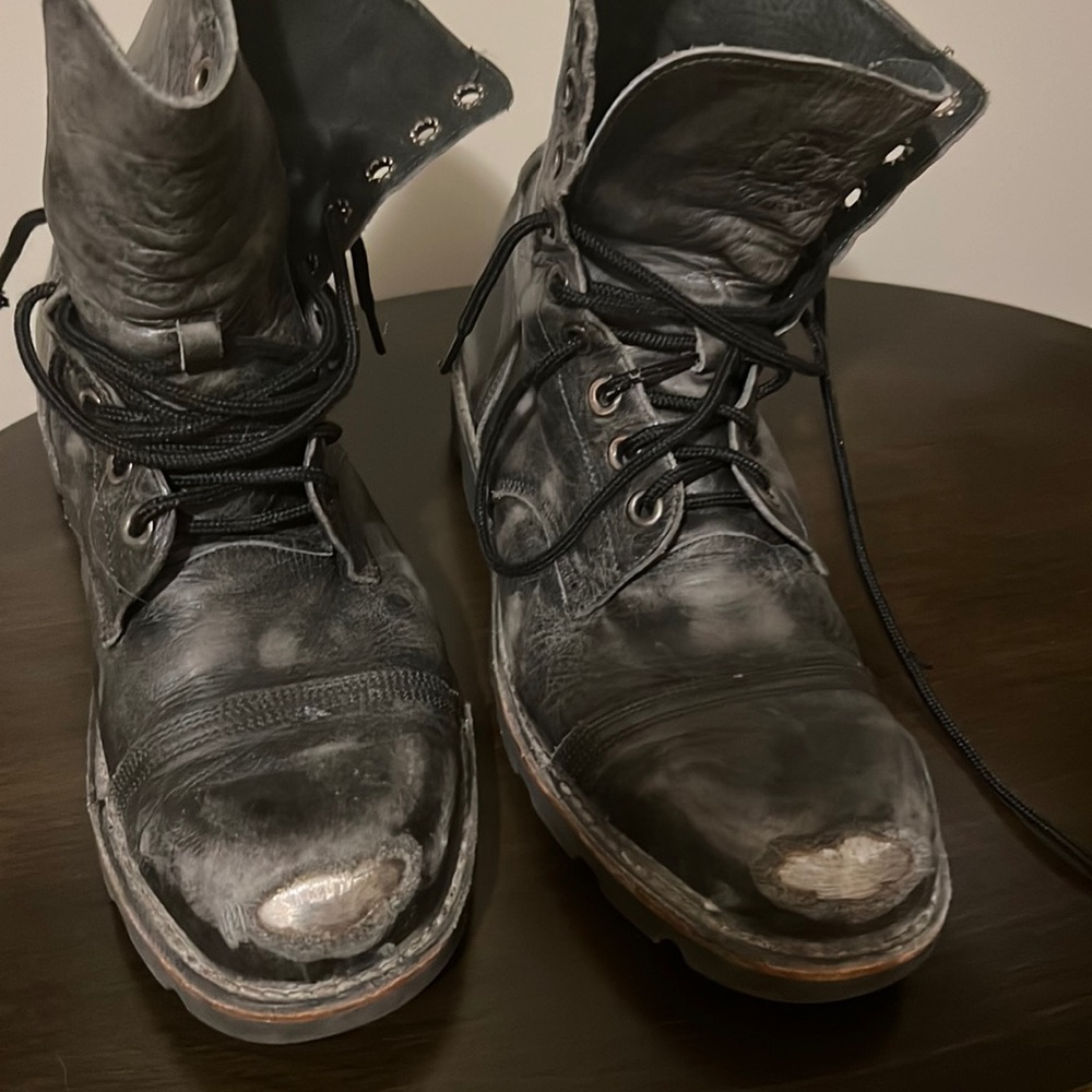 Diesel distressed boots